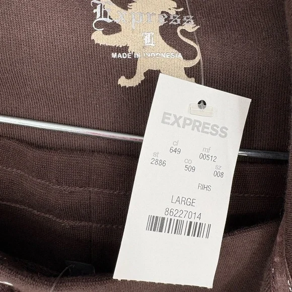 Express Brown Velour Tracksuit - Picture 9 of 10